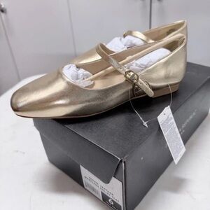 Banana Republic Metallic Gold Flats